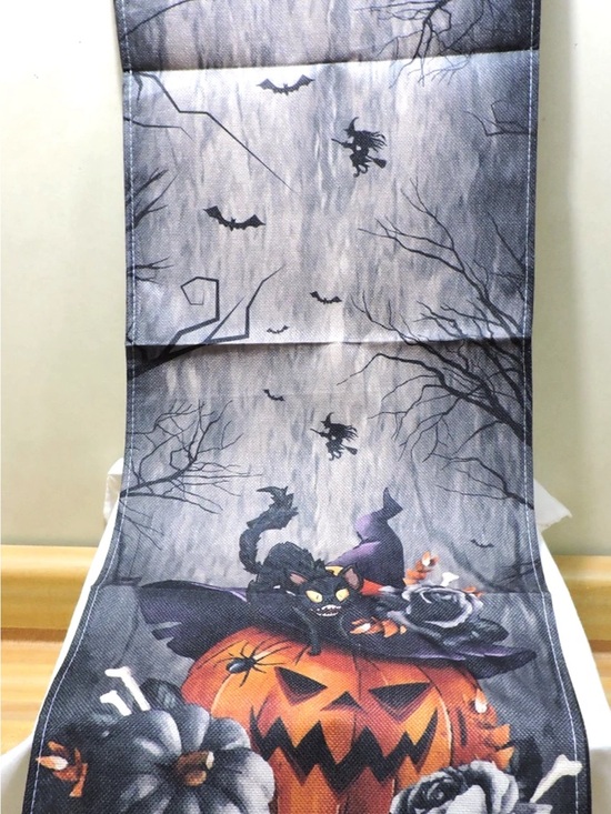 The Unbranded Brand Other - Halloween Pumpkin Table Runner Halloween Dinner Table Runner Decoration NIP